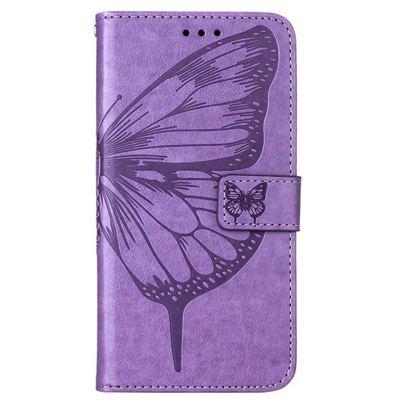 Κάλυμμα OnePlus Nord 2T 5G με κορδονι Καλλιτεχνικό Strappy Butterfly