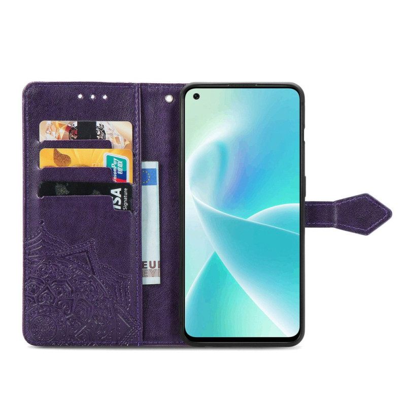 Κάλυμμα OnePlus Nord 2T 5G με κορδονι Κάτοχος Κάρτας Mandala Strap