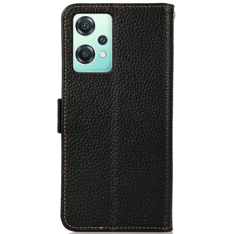 Κάλυμμα OnePlus Nord CE 2 Lite 5G Litchi Leather Khazneh Rfid