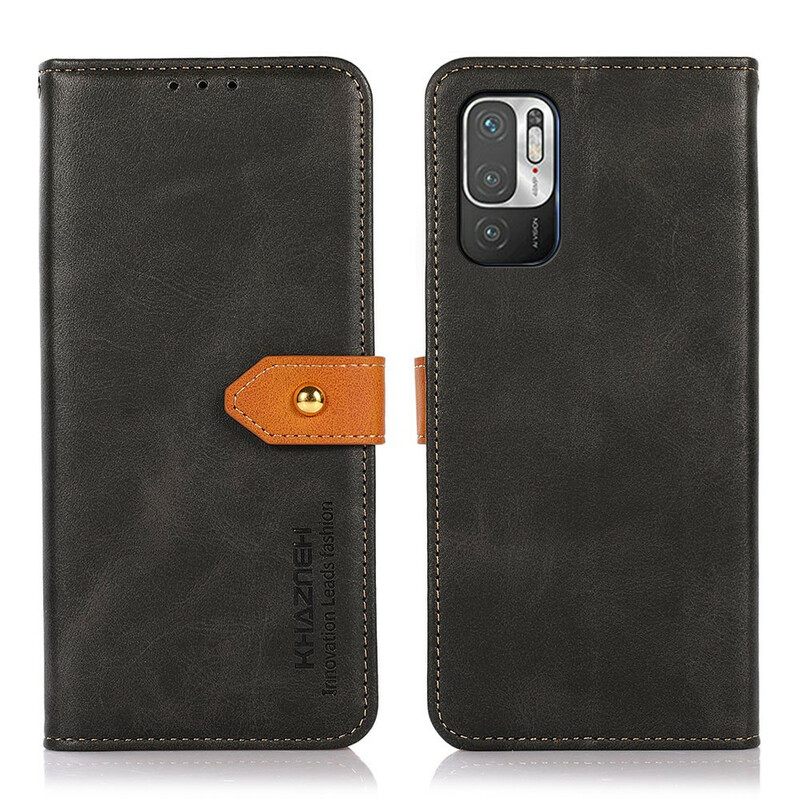 δερματινη θηκη Xiaomi Redmi Note 10 5G / Poco M3 Pro 5G Με Khazneh Strap