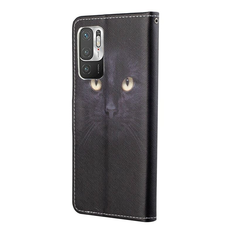 Κάλυμμα Xiaomi Redmi Note 10 5G / Poco M3 Pro 5G με κορδονι Strappy Cat Eyes