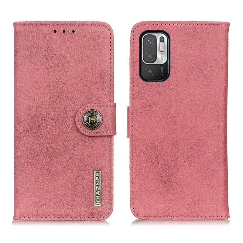 Κάλυμμα Xiaomi Redmi Note 10 5G / Poco M3 Pro 5G Retro Split Faux Leather Khazneh