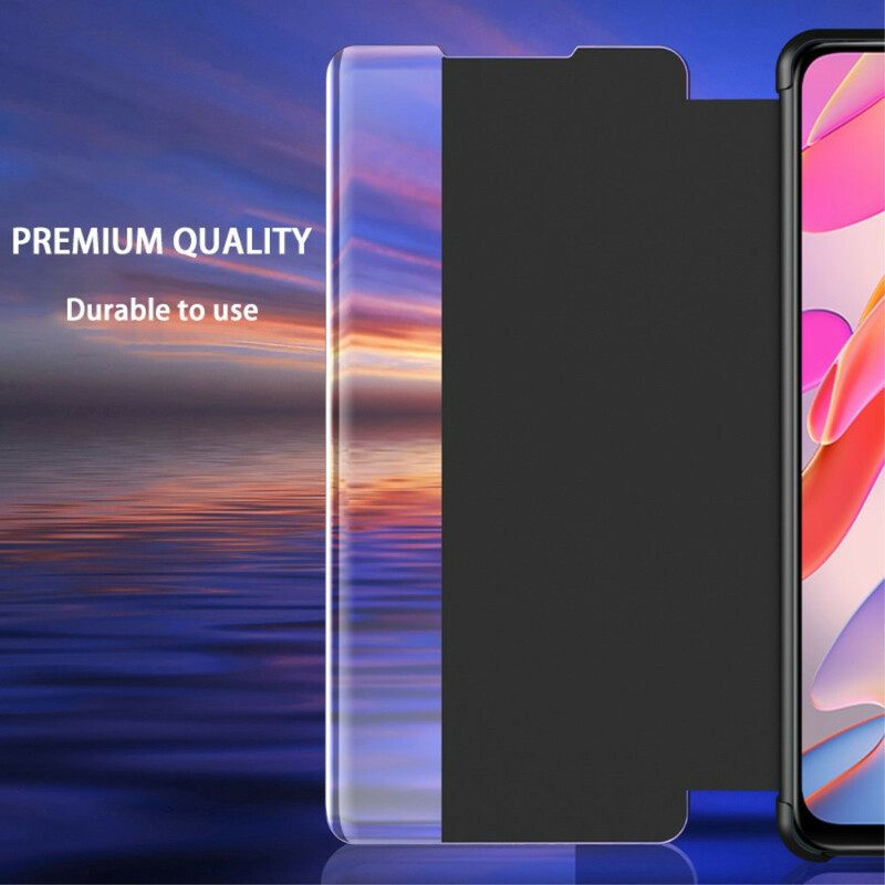 θηκη κινητου Xiaomi Redmi Note 10 5G / Poco M3 Pro 5G Εφέ Δέρματος Με Υφή