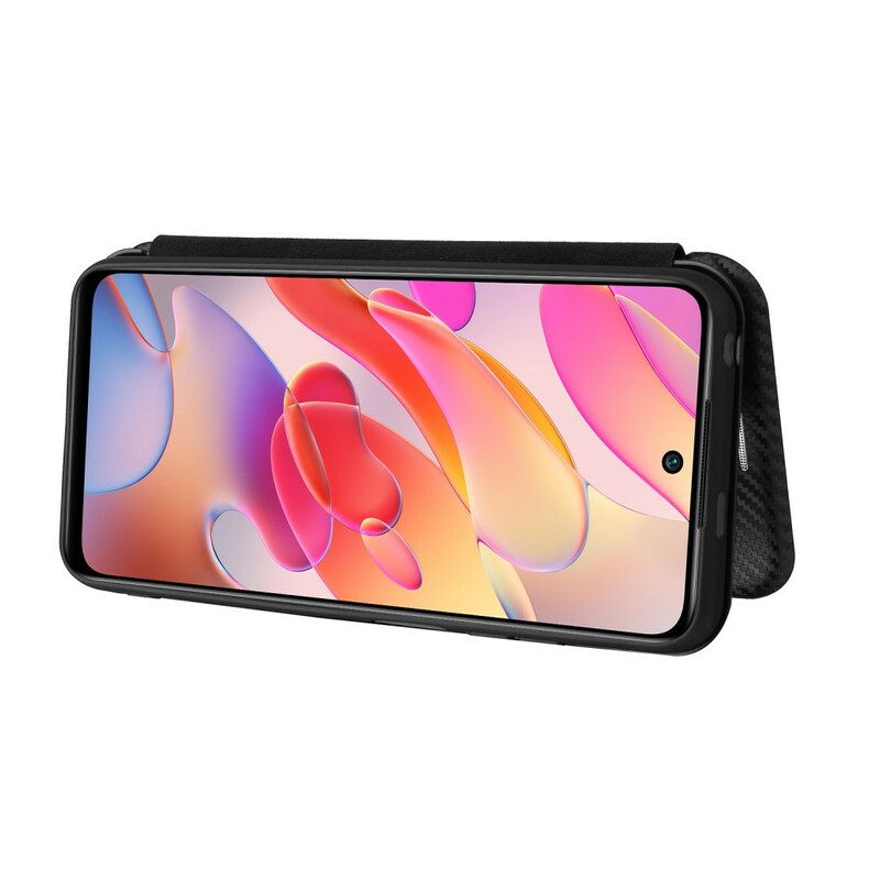 θηκη κινητου Xiaomi Redmi Note 10 5G / Poco M3 Pro 5G Θήκη Flip Έγχρωμη Ίνα Άνθρακα