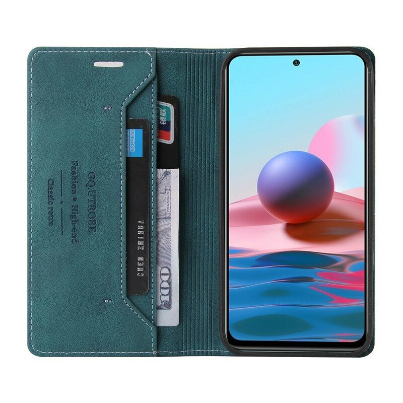 θηκη κινητου Xiaomi Redmi Note 10 5G / Poco M3 Pro 5G Θήκη Flip Faux Leather Gq.utrobe