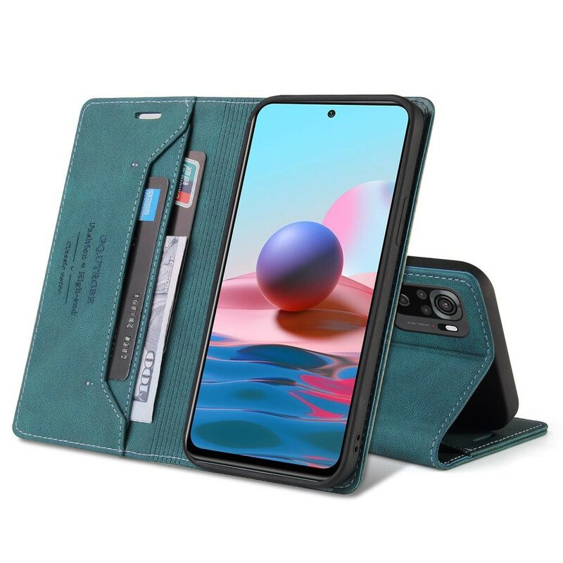 θηκη κινητου Xiaomi Redmi Note 10 5G / Poco M3 Pro 5G Θήκη Flip Faux Leather Gq.utrobe