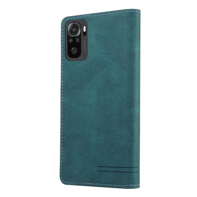 θηκη κινητου Xiaomi Redmi Note 10 5G / Poco M3 Pro 5G Θήκη Flip Faux Leather Gq.utrobe