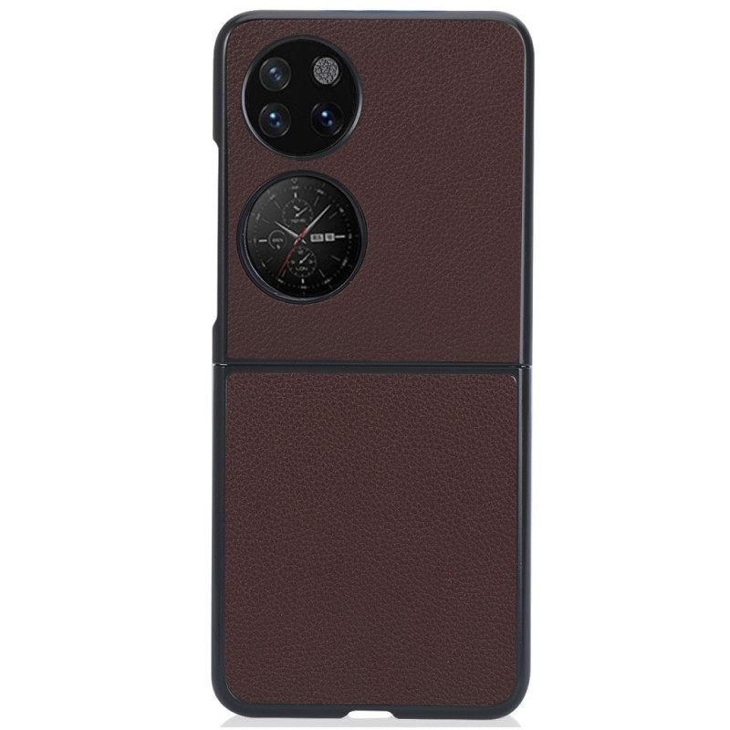 Θήκη Huawei P50 Pocket Δερμάτινο Εφέ Litchi