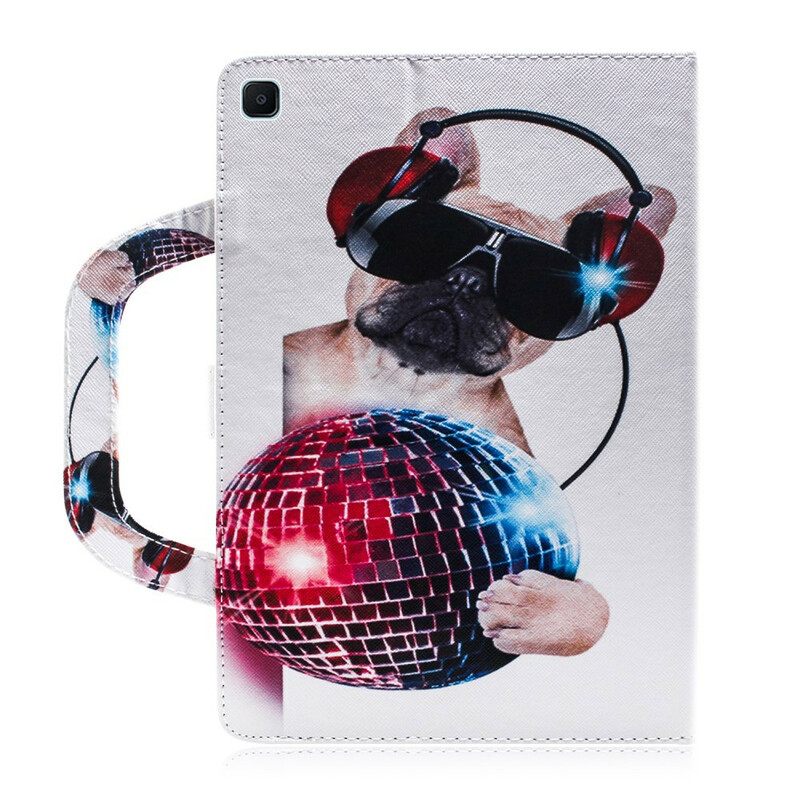 Θήκη Flip Samsung Galaxy Tab S6 Lite Funky Dog With Handle