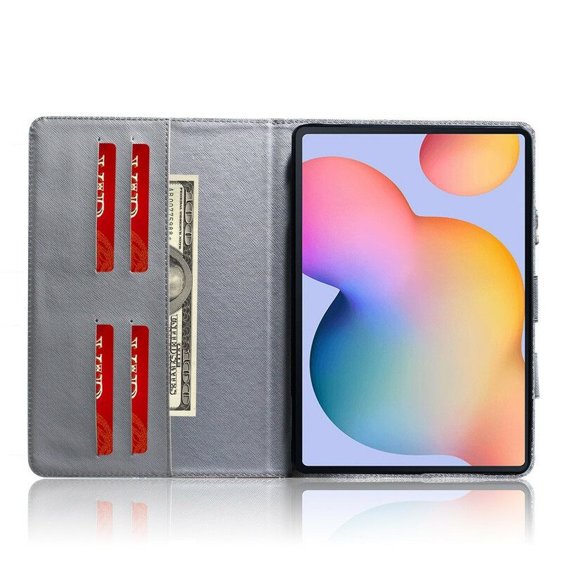 Θήκη Flip Samsung Galaxy Tab S6 Lite Funky Dog With Handle