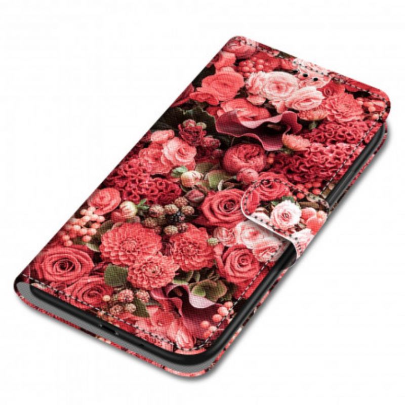 δερματινη θηκη Samsung Galaxy S21 Ultra 5G Floral Romance