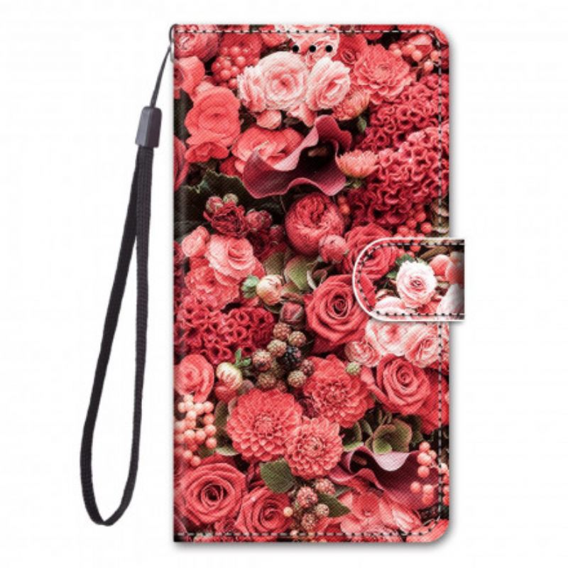 δερματινη θηκη Samsung Galaxy S21 Ultra 5G Floral Romance