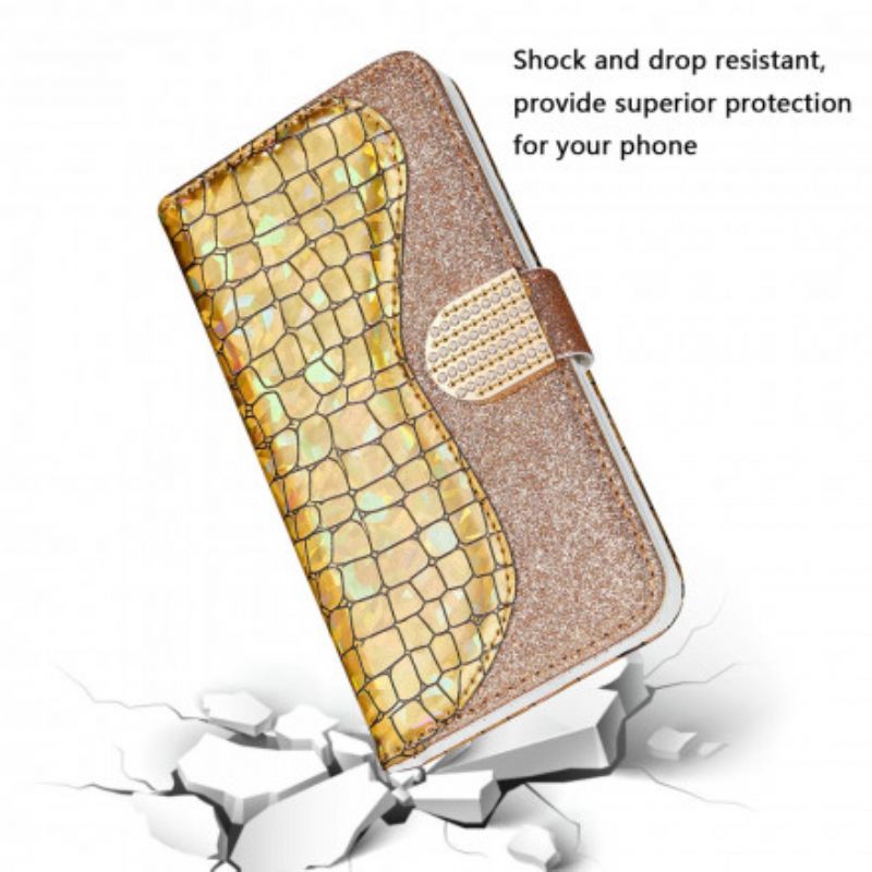 Κάλυμμα Samsung Galaxy S21 Ultra 5G Croco Diamonds