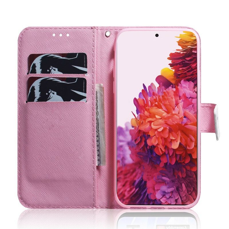 Κάλυμμα Samsung Galaxy S21 Ultra 5G Dusty Pink Flower