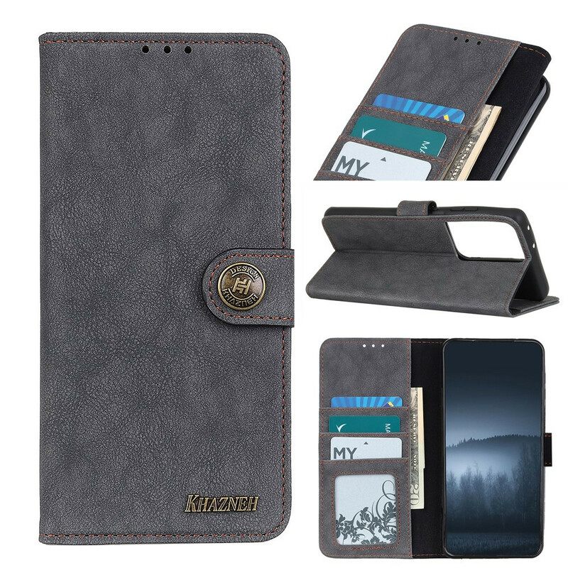 Κάλυμμα Samsung Galaxy S21 Ultra 5G Retro Split Faux Leather Khazneh