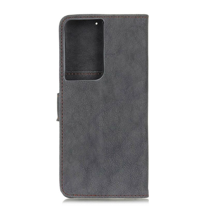 Κάλυμμα Samsung Galaxy S21 Ultra 5G Retro Split Faux Leather Khazneh