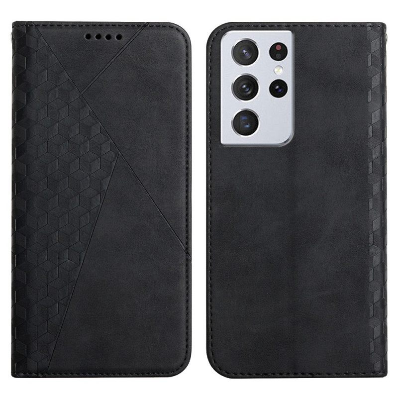 θηκη κινητου Samsung Galaxy S21 Ultra 5G Θήκη Flip Geo Leather Effect