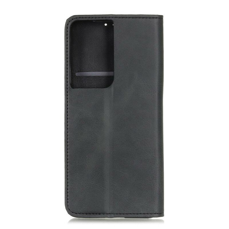 θηκη κινητου Samsung Galaxy S21 Ultra 5G Θήκη Flip Vintage Split Leather