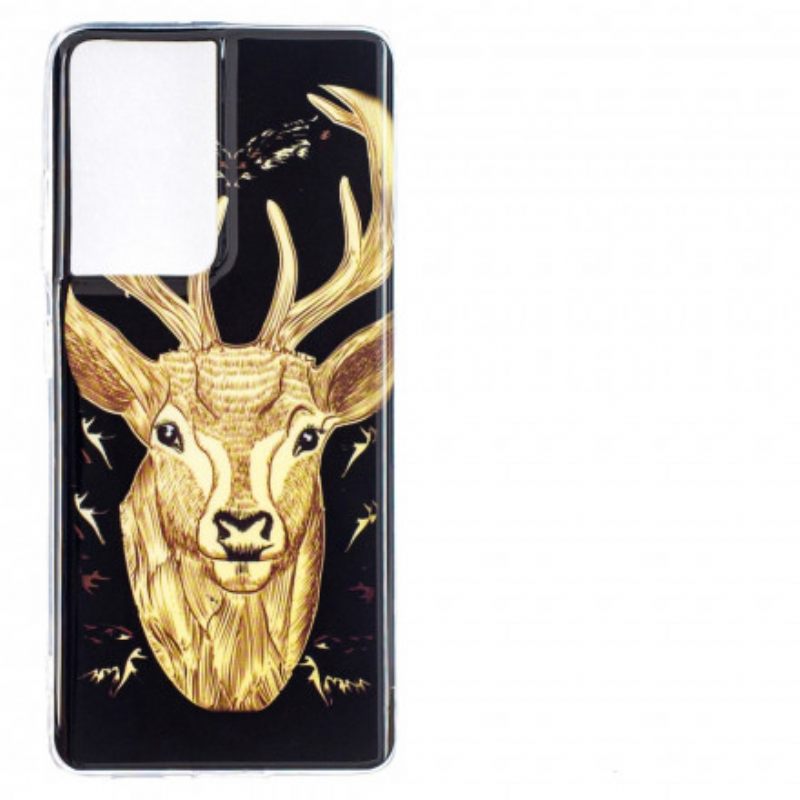 Θήκη Samsung Galaxy S21 Ultra 5G Fluorescent Majestic Stag