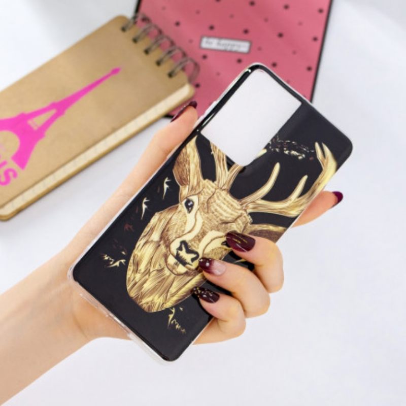 Θήκη Samsung Galaxy S21 Ultra 5G Fluorescent Majestic Stag