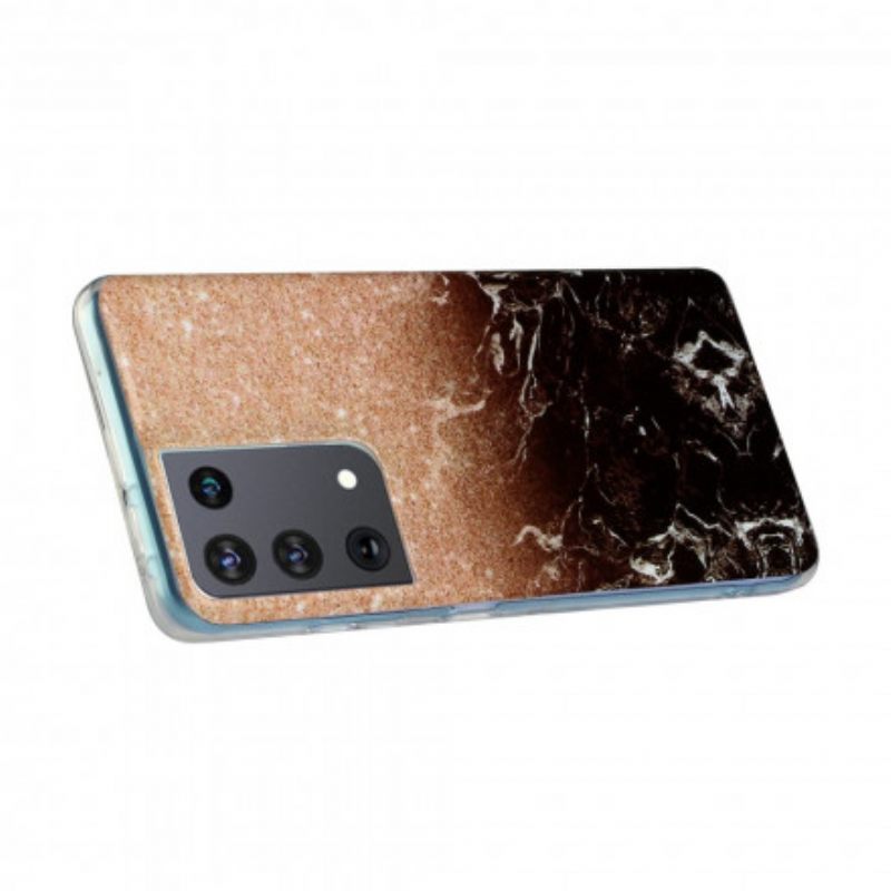 Θήκη Samsung Galaxy S21 Ultra 5G Gradient Glitter Marble