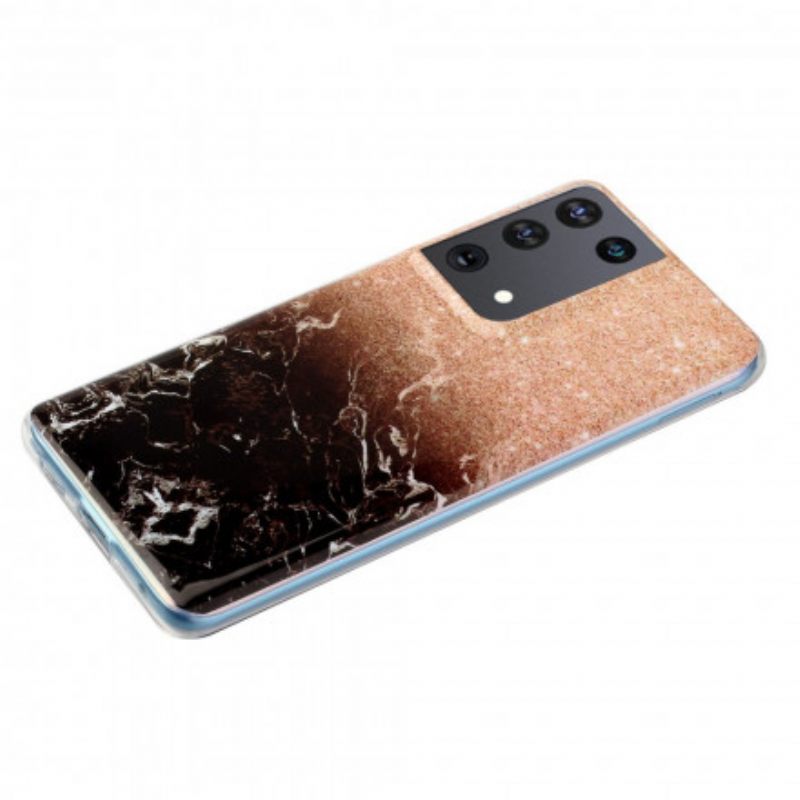 Θήκη Samsung Galaxy S21 Ultra 5G Gradient Glitter Marble