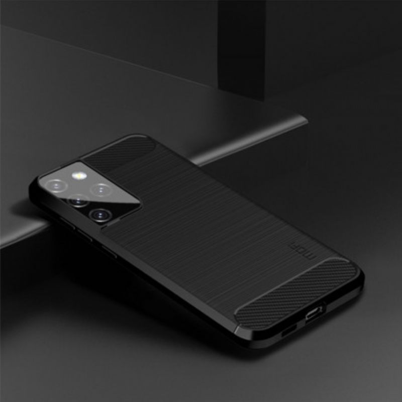 Θήκη Samsung Galaxy S21 Ultra 5G Mofi Brushed Carbon Fiber