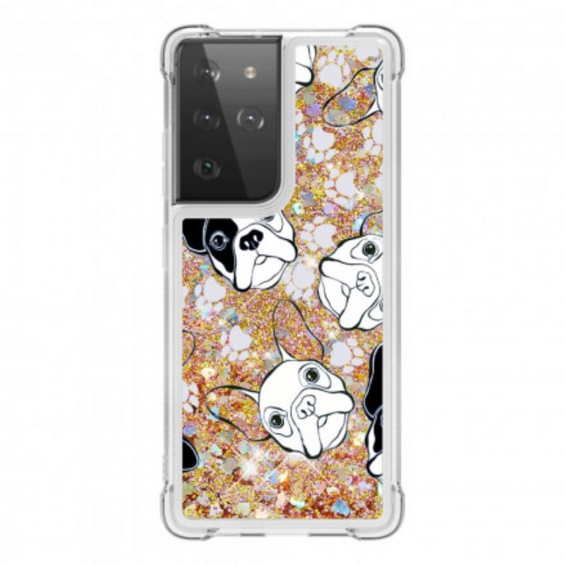 Θήκη Samsung Galaxy S21 Ultra 5G Mr Dog Glitter