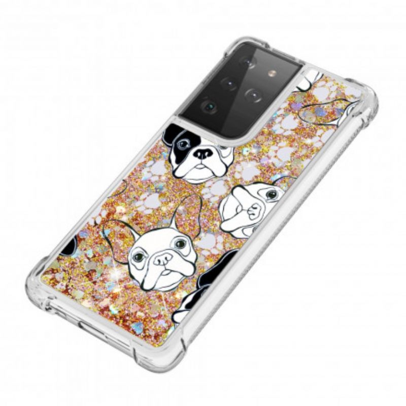 Θήκη Samsung Galaxy S21 Ultra 5G Mr Dog Glitter