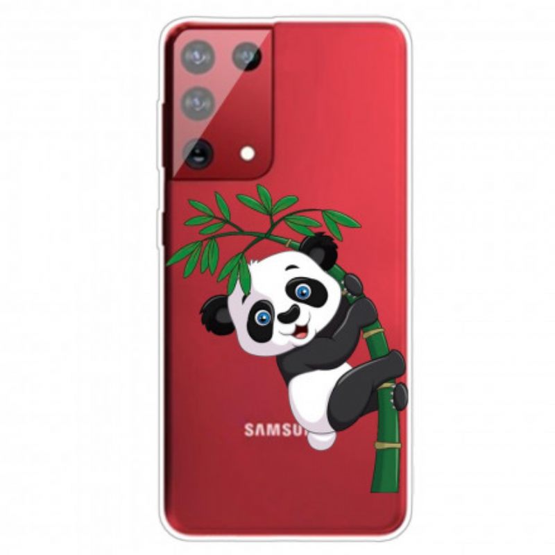 Θήκη Samsung Galaxy S21 Ultra 5G Panda On Bamboo