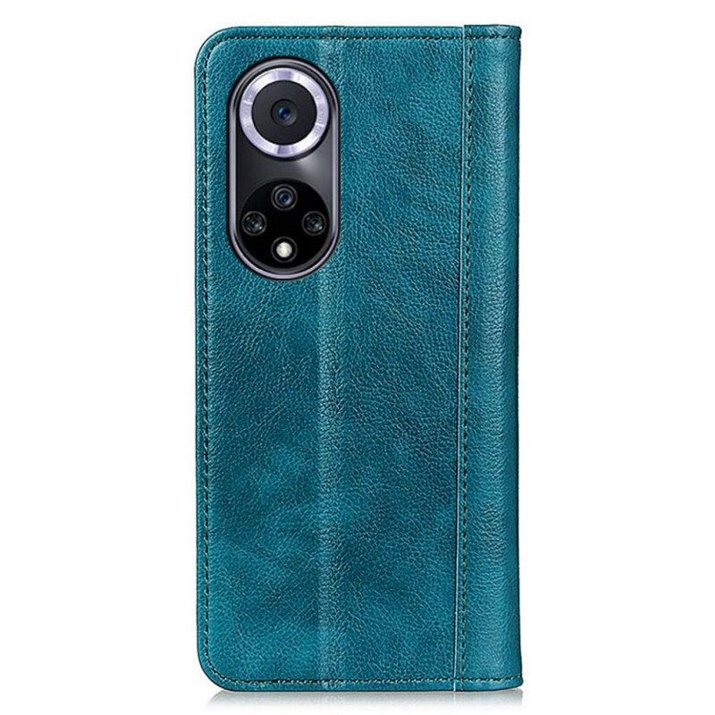 θηκη κινητου Huawei Nova 9 / Honor 50 Θήκη Flip Elegance Split Leather Litchi