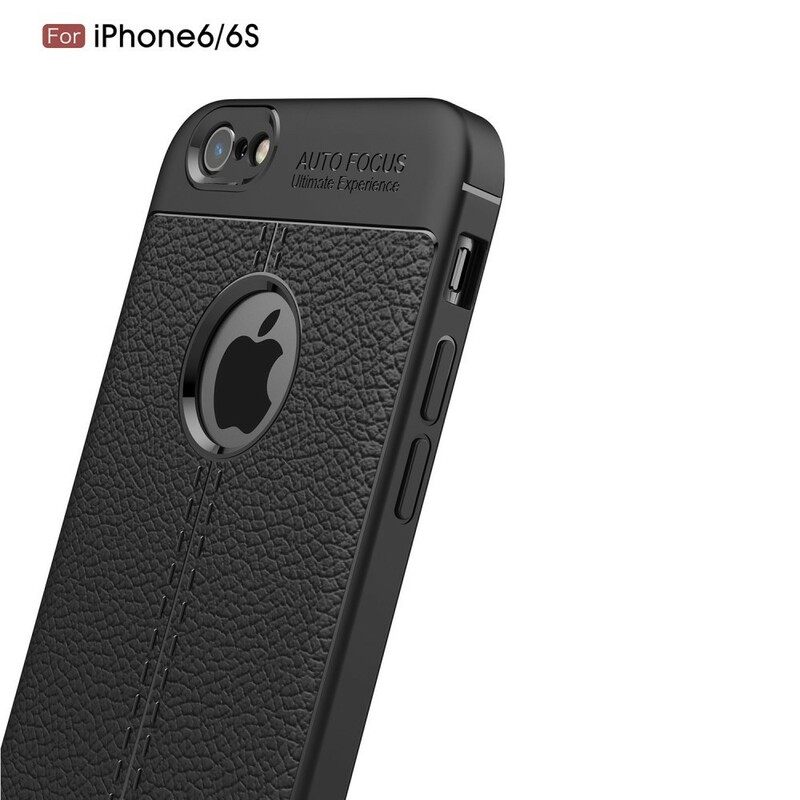 Θήκη iPhone 6 / 6S Δερμάτινο Εφέ Litchi Double Line