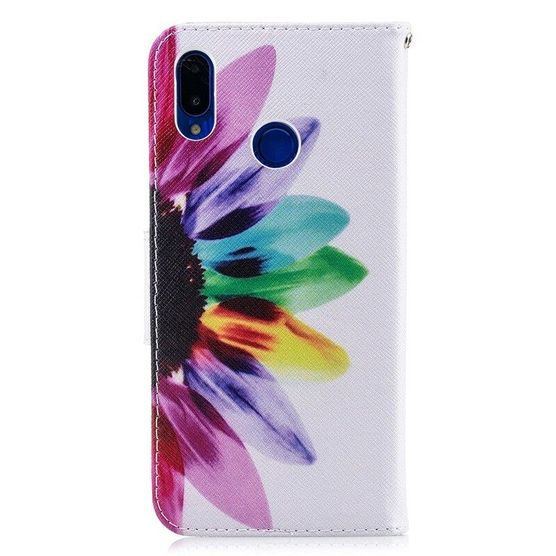 Θήκη Flip Huawei P Smart Plus Ακουαρέλα Λουλούδι