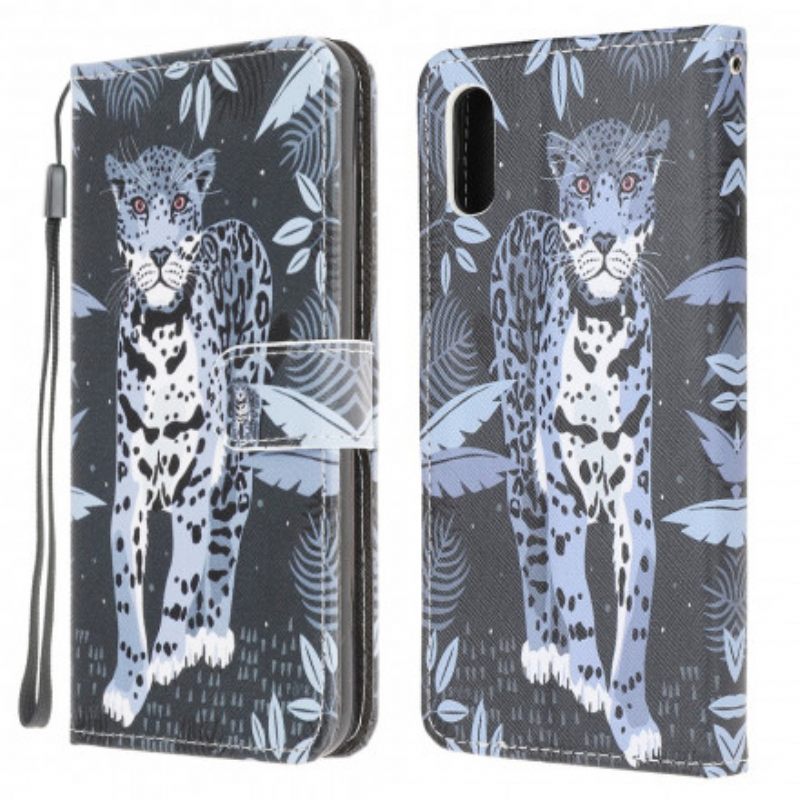 Κάλυμμα Samsung Galaxy XCover 5 με κορδονι Strappy Leopard