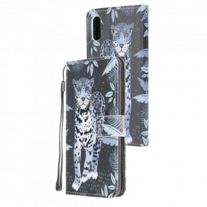 Κάλυμμα Samsung Galaxy XCover 5 με κορδονι Strappy Leopard