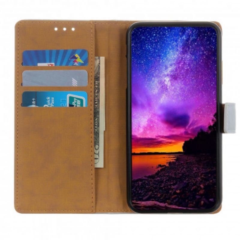 Κάλυμμα Samsung Galaxy XCover 5 Μονό Litchi Faux Leather