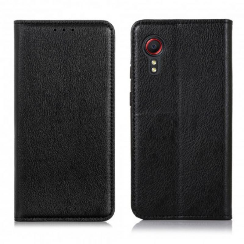 θηκη κινητου Samsung Galaxy XCover 5 Θήκη Flip Elegance Split Leather Litchi