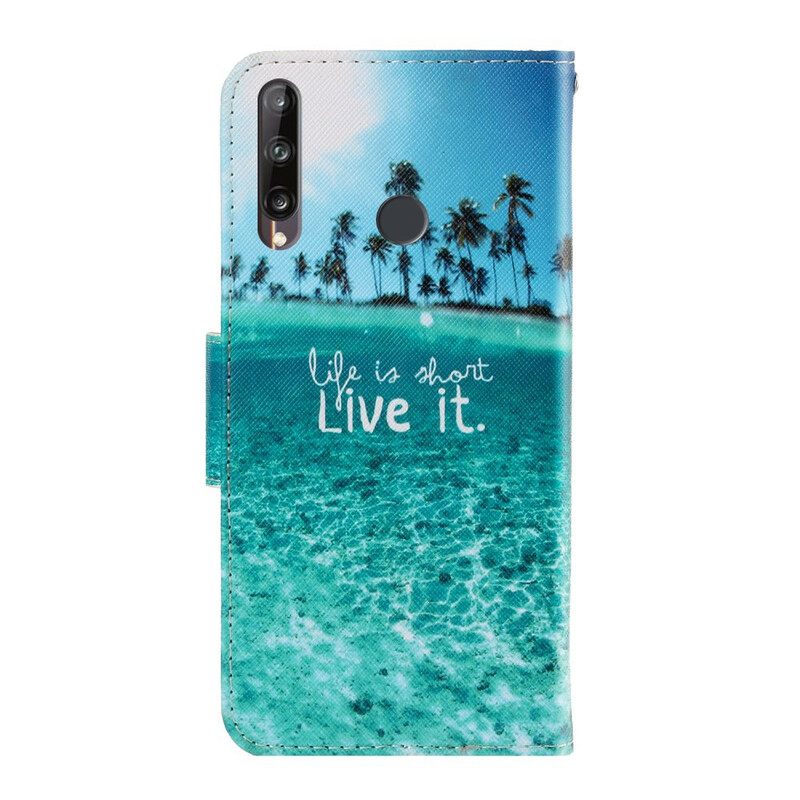 Κάλυμμα Huawei P40 Lite E / Huawei Y7p με κορδονι Live It Strappy