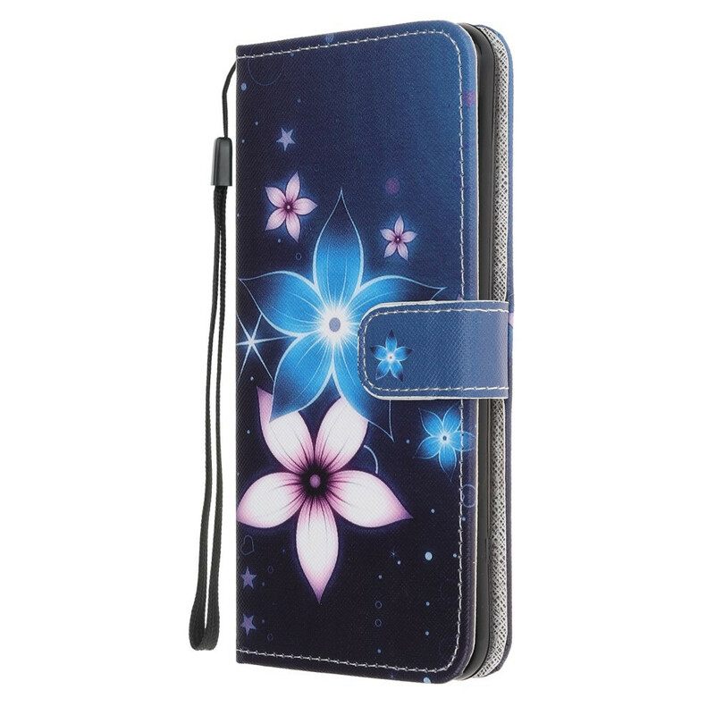 Κάλυμμα Huawei P40 Lite E / Huawei Y7p με κορδονι Lunar Strap Flowers