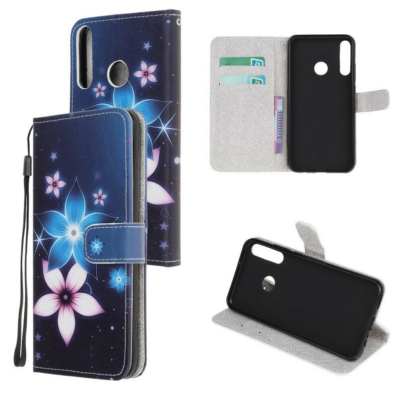 Κάλυμμα Huawei P40 Lite E / Huawei Y7p με κορδονι Lunar Strap Flowers