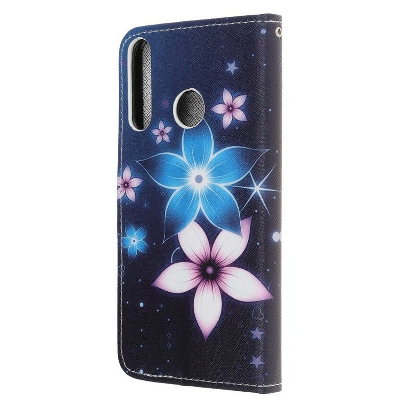 Κάλυμμα Huawei P40 Lite E / Huawei Y7p με κορδονι Lunar Strap Flowers