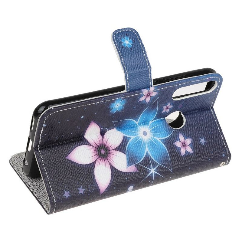 Κάλυμμα Huawei P40 Lite E / Huawei Y7p με κορδονι Lunar Strap Flowers