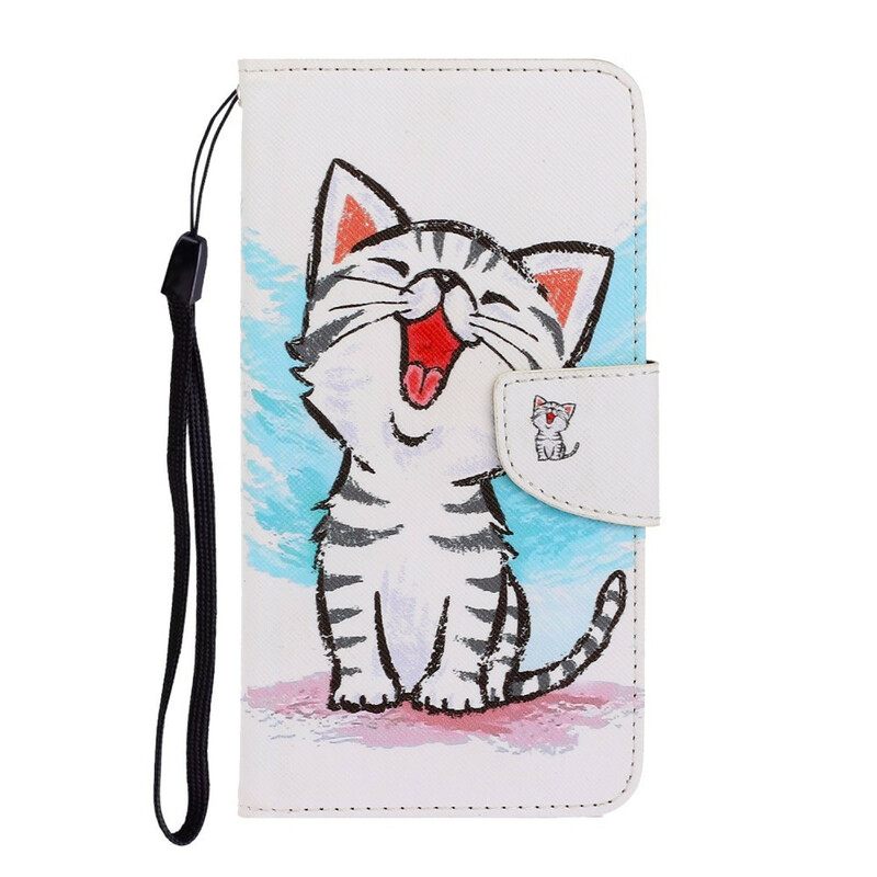 Κάλυμμα Huawei P40 Lite E / Huawei Y7p με κορδονι Strappy Kitten