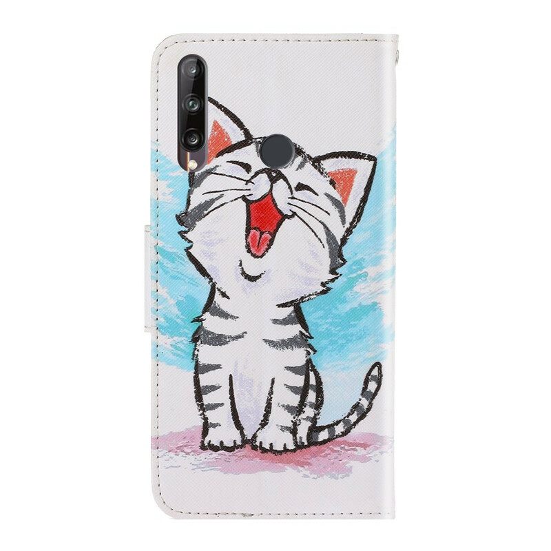 Κάλυμμα Huawei P40 Lite E / Huawei Y7p με κορδονι Strappy Kitten