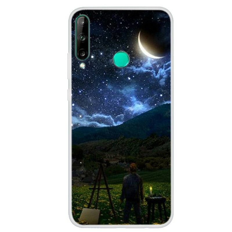 θηκη κινητου Huawei P40 Lite E / Huawei Y7p Ζωγράφος Στη Νύχτα