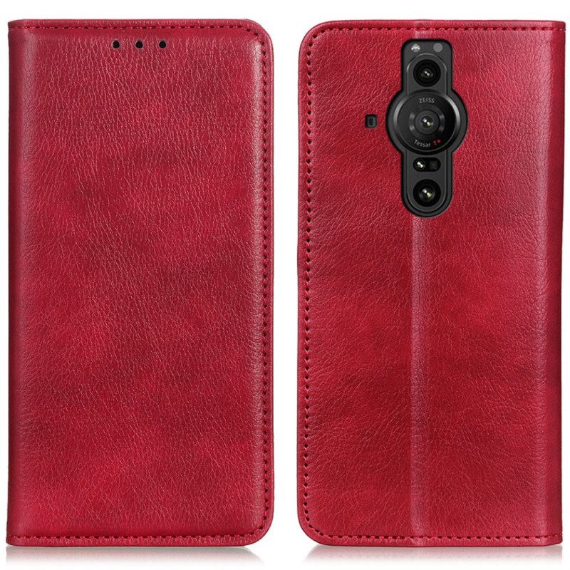 θηκη κινητου Sony Xperia Pro-I Θήκη Flip Litchi Split Leather