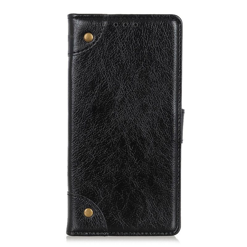 δερματινη θηκη Xiaomi Redmi 9 Vintage Rivets Nappa Leather Style