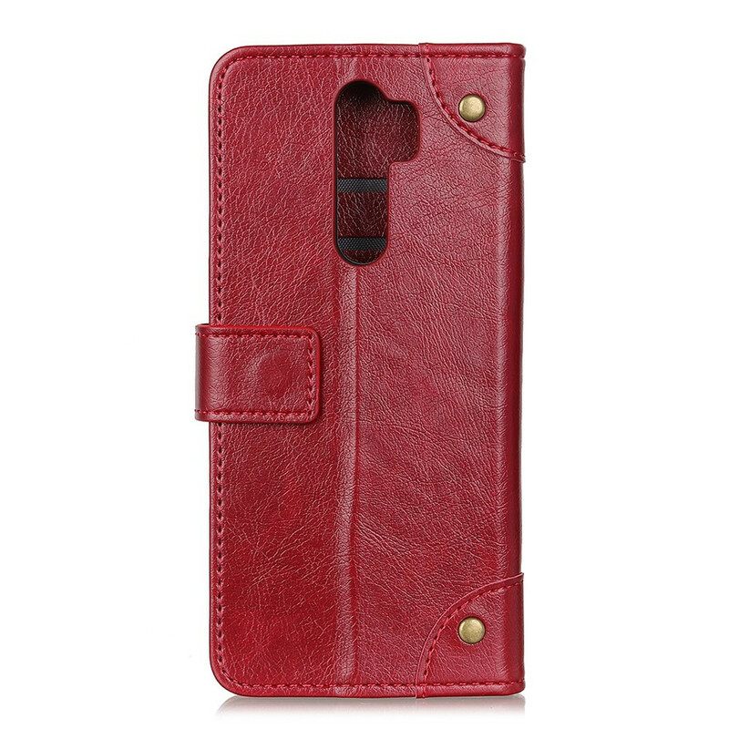 δερματινη θηκη Xiaomi Redmi 9 Vintage Rivets Nappa Leather Style