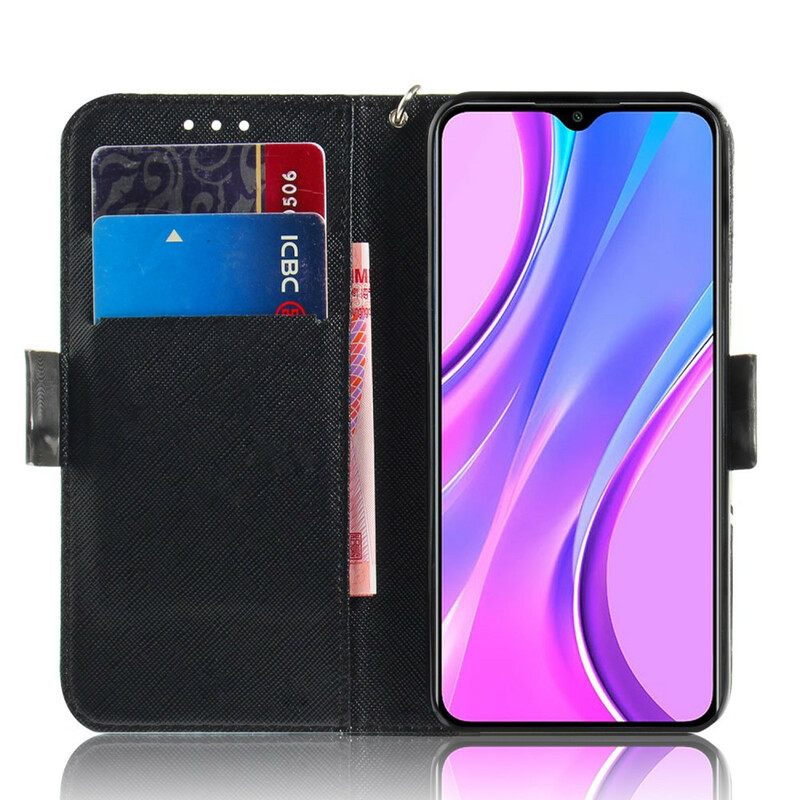 Κάλυμμα Xiaomi Redmi 9 με κορδονι Αριστοτεχνική Μάνταλα Με Λουράκι