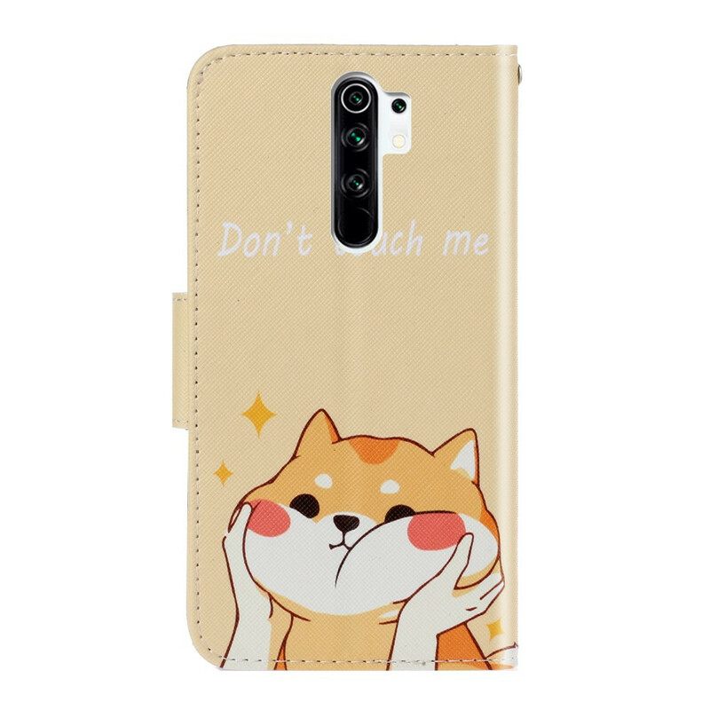 Κάλυμμα Xiaomi Redmi 9 με κορδονι Μην Με Αγγίζεις Strappy Cat